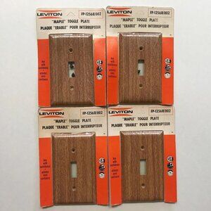Vintage Faux Wood Light Switch Plate Covers Home Decor Made in Canada